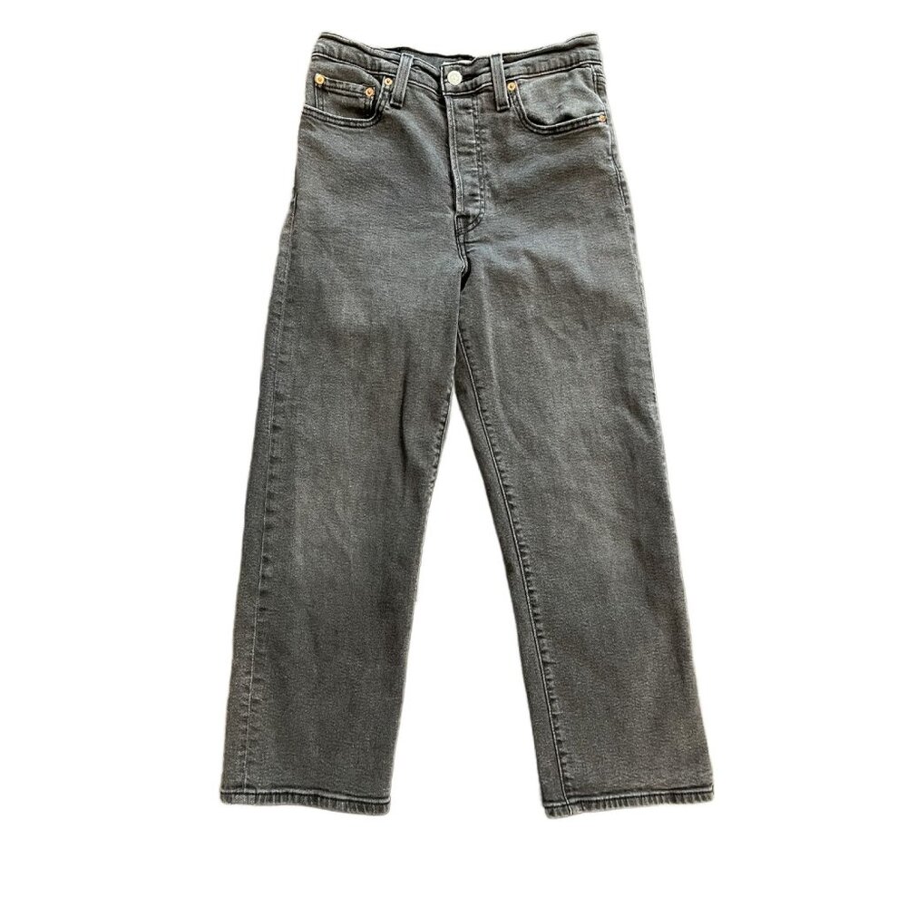 Levi's Straight Leg Jeans in Faded Black